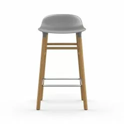 Normann Copenhagen Form Barhocker 65cm, Grau/Eiche