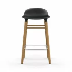 Normann Copenhagen Form Barhocker 65cm, Schwarz/Eiche