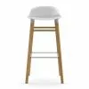 Normann Copenhagen Form Barhocker 75cm, Weiß/Eiche