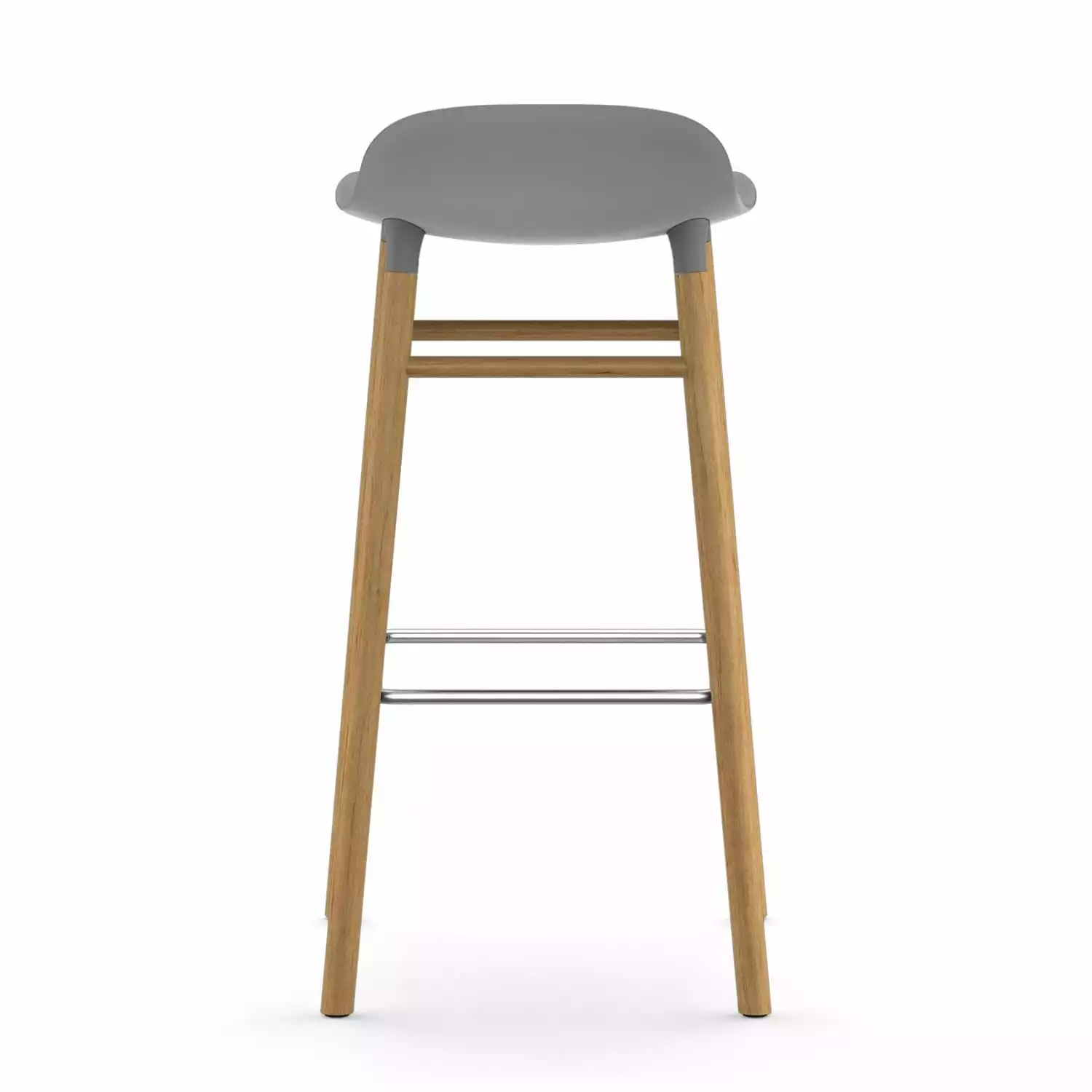 Normann Copenhagen Form Barhocker 65cm, Weiß/Eiche 3 Normann Copenhagen Form Barhocker 65cm, Weiß/Eiche – Bild 3