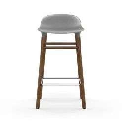 Normann Copenhagen Form Barhocker 65cm, Grau/Walnuss