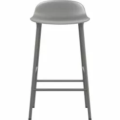 Normann Copenhagen Form Barhocker 65cm, Grau/Stahl