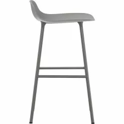 Normann Copenhagen Form Barhocker 65cm, Grau/Stahl -Cozy Living normann copenhagen form barhocker 75cm wei stahl 18