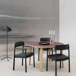 Normann Copenhagen Timb Lehnstuhl, Ultra Leather, Schwarz / Schwarz -Cozy Living normann copenhagen timb lehnstuhl ultra leather 8