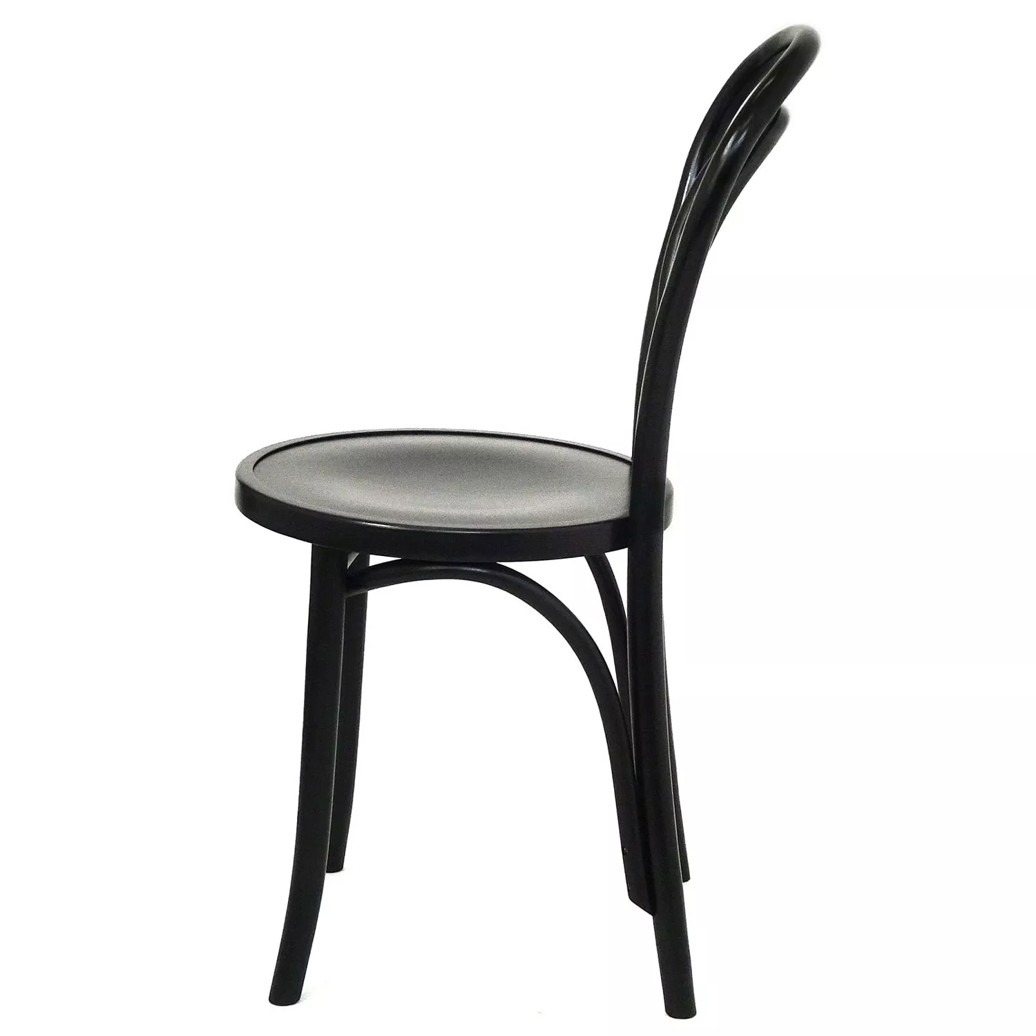 Paged No 14 Café Stuhl, Schwarz/ Furnier-Sitz 2 Paged No 14 Café Stuhl, Schwarz/ Furnier-Sitz – Bild 2