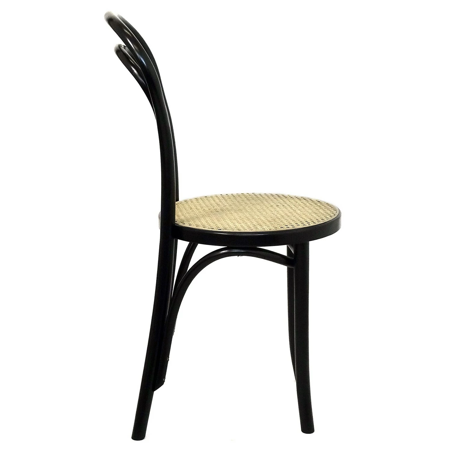 Paged No 14 Café Stuhl, Schwarz/ Rattan-Sitz 2 Paged No 14 Café Stuhl, Schwarz/ Rattan-Sitz – Bild 2