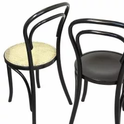 Paged No 14 Café Stuhl, Schwarz/ Rattan-Sitz 8 Paged No 14 Café Stuhl, Schwarz/ Rattan-Sitz -Cozy Living paged no 14 cafe stuhl schwarz 6