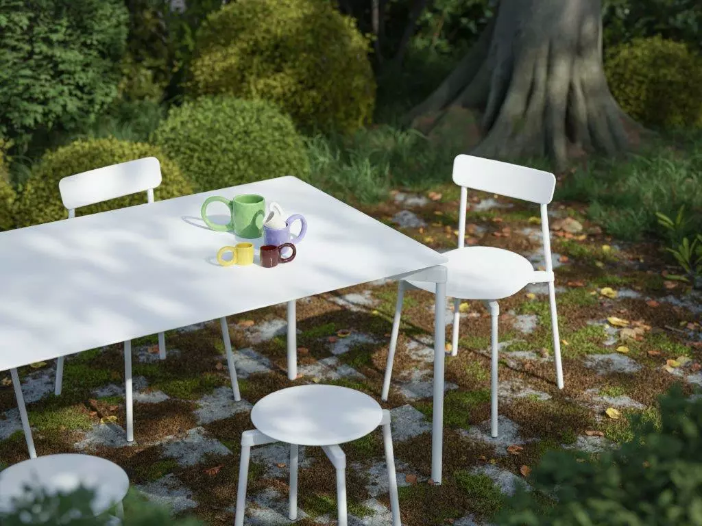 Petite Friture Fromme Stuhl, Weiß 2 Petite Friture Fromme Stuhl, Weiß – Bild 2