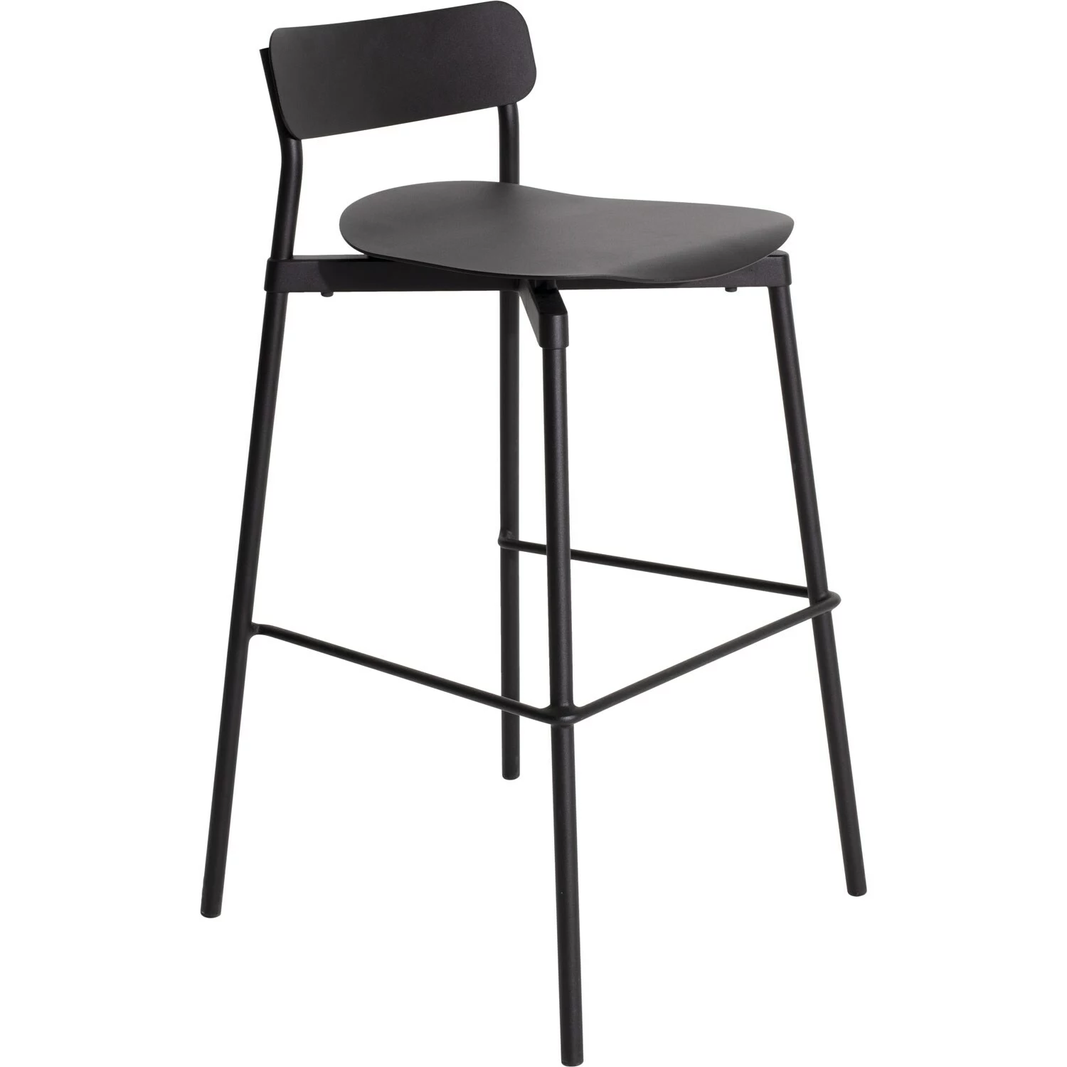 Petite Friture Fromme Barhocker 750 Mm, Schwarz 1 Petite Friture Fromme Barhocker 750 Mm, Schwarz