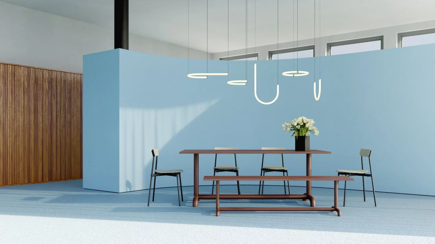 Petite Friture Unify Bank 1800 Mm, Rotbraun 2 Petite Friture Unify Bank 1800 Mm, Rotbraun – Bild 2