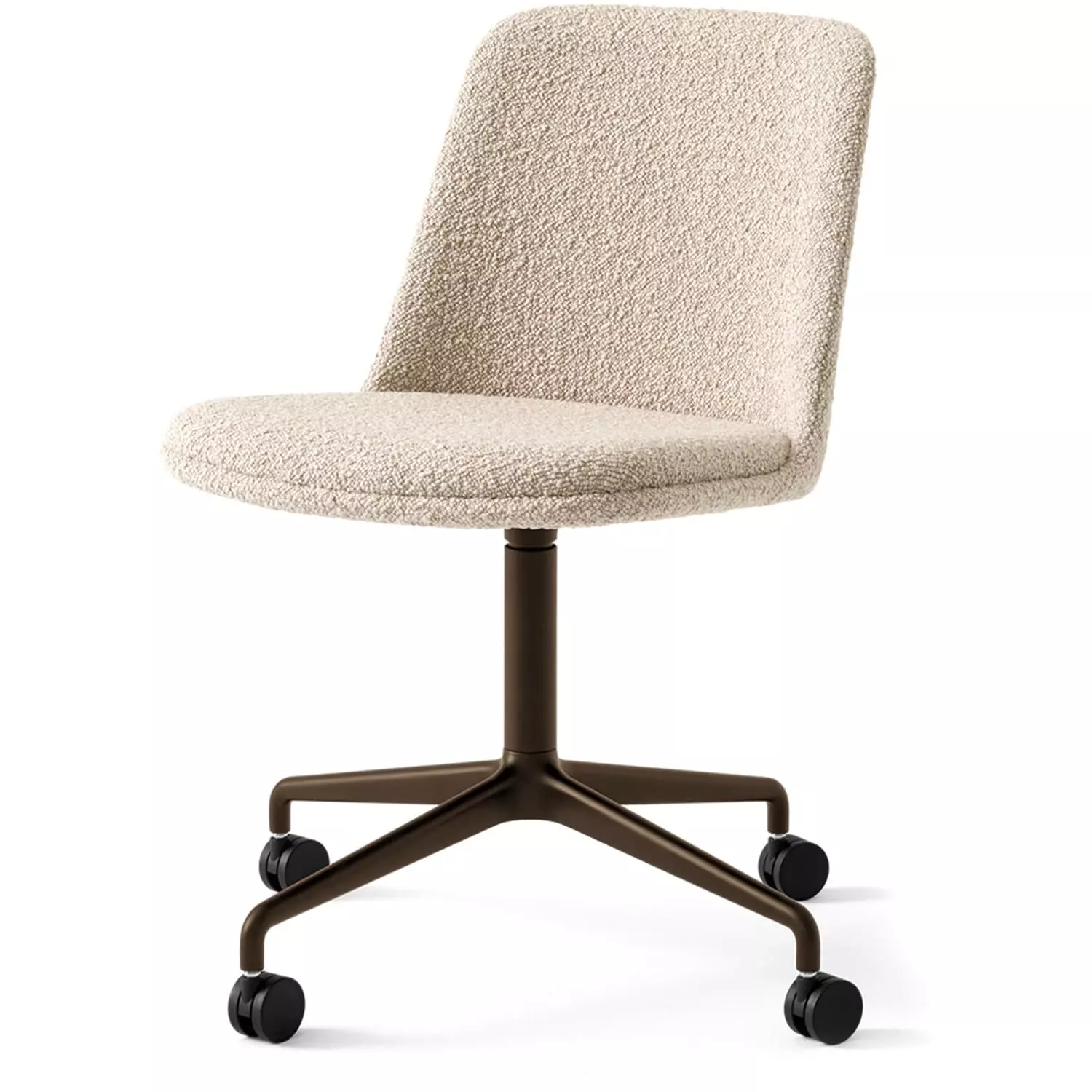 &Tradition Rely Stuhl HW24 Swivel, Brüniert / Karakorum 003 Beige 1 &Tradition Rely Stuhl HW24 Swivel, Brüniert / Karakorum 003 Beige